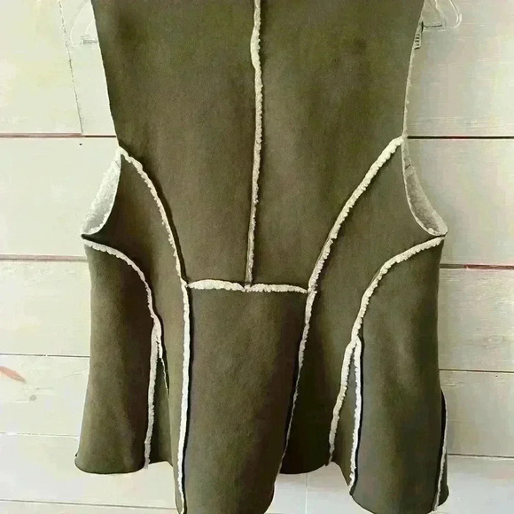 Indigo Soul vest, fleece lined, EUC, size medium, green winter vest - Picture 4 of 6